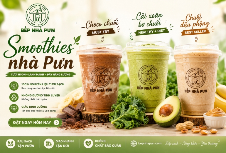 Smoothies nhà Pưn có gì khác